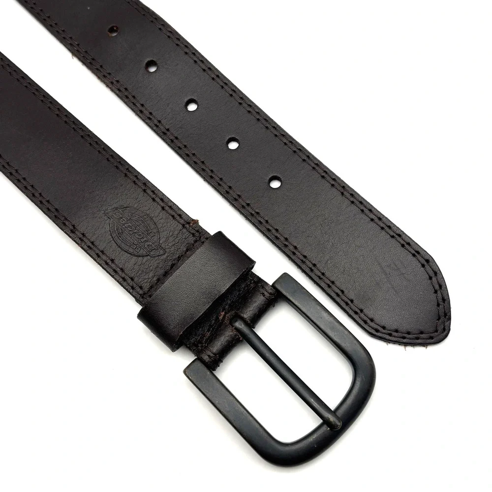 Dickies 11DI02F9 Brown Full Grain Genuine Leather Men's Belt 36 35-39